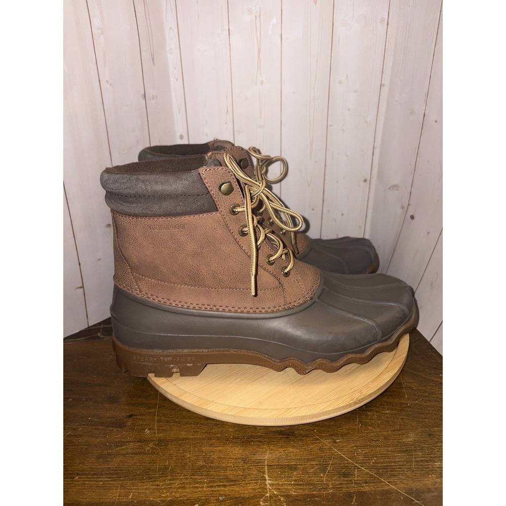 Sperry Top Sider Shoes Avenue Duck Boots Tan Men 9 M Waterproof